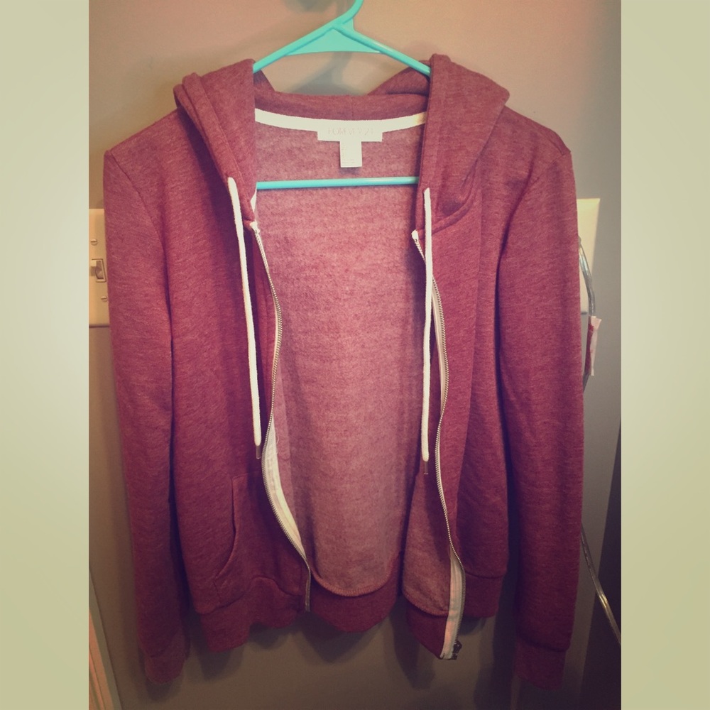 Maroon forever 21 jacket